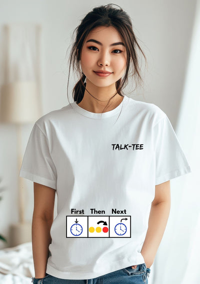 First-Then-Next AAC Tee